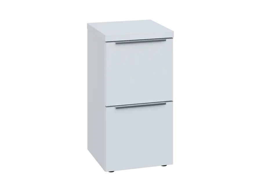 SIN 2 - 42Z kancelářská skříň, 2-zásuvková, 770x400x400, bílá